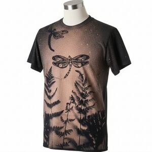 Dragonfly and Fern Graphic T-Shirt